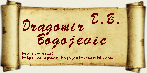 Dragomir Bogojević vizit kartica
